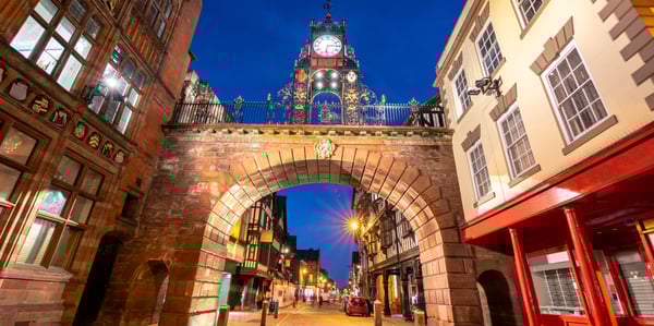 Chester city clock