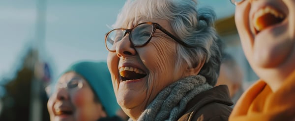 Woman laughing