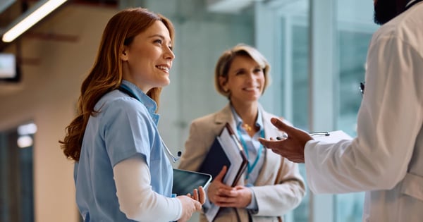 Medical staff working in a hospital