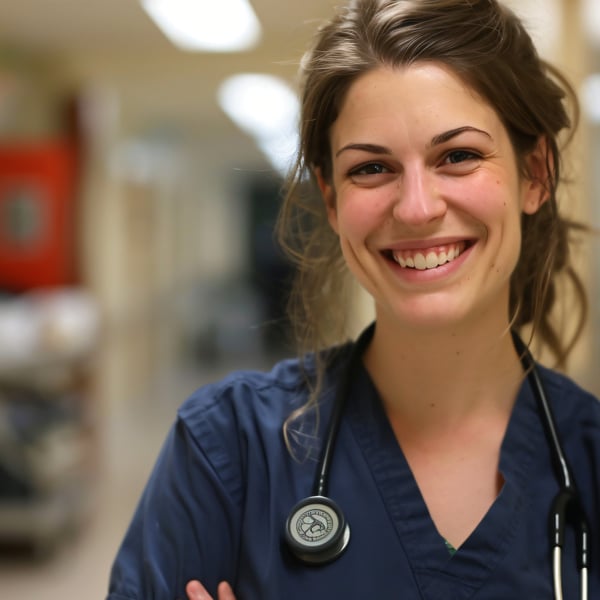 medical professional working