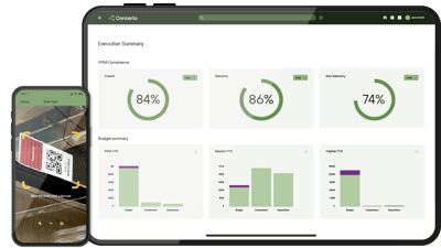 Visualisation of the Concerto software suite on mobile and tablet